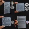 3D Nail Art Mold with Variety of Patterns Template Carving Sticker Stencil Tools Moulds for Nail Enthusiasts and Salons