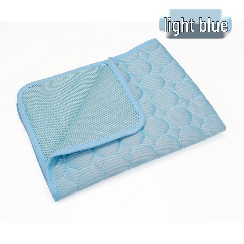 Pet Summer Cooling Mat: Breathable Ice Silk Pad for Dogs & Cats