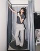 HAVISM Layered Sweat Skirt Pants(Grey)
