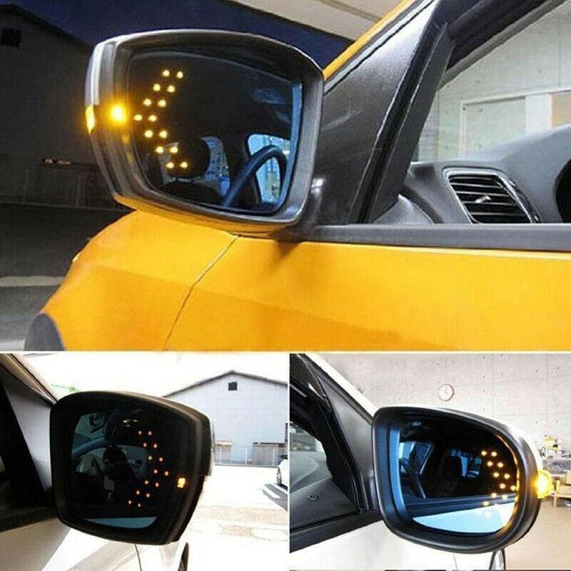 2Pcs Universal Car Auto Side Rear View Mirror 14-SMD Led Lamp Turn Signal Lights Accessories Led Lights Car Accessories Tools