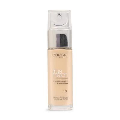 L'Oréal True Match Liquid Foundation 1.N Ivory 30ml.