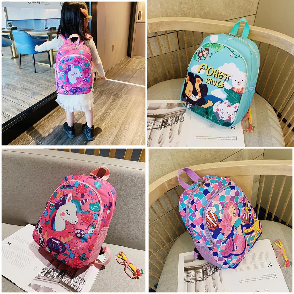 Adorable Kids Backpack With Cute Cartoon Designs Soft Handle Comfortable And Breathable