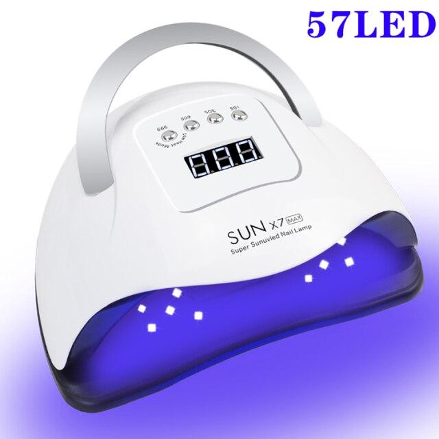 57LEDs UV LED Nagel Lampe Für Nägel Acryl UV Gel Trockner Lampe Mit Speicher Funktion Professionl Nail art maniküre Maschine
