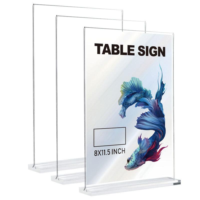 1PC Acrylic Sign Holder A4/A5/A6 Desk Display Stand Price Label Display Rack Menu Stand Holder Restaurant