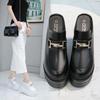 Fashion 13CM Platform Genuine Leather Women Summer Shoes Heightening Slippers Wedge Sandals Rhinestone Hollow Female Slip On Shoes