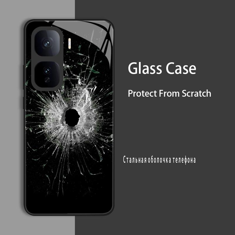 For Vivo IQOO Neo 10 Pro Neo10 Case Cover Tempered Glass Case Hard CoqueBumper For iQOO Z9 Turbo Z9S Pro Z9X Protect Case
