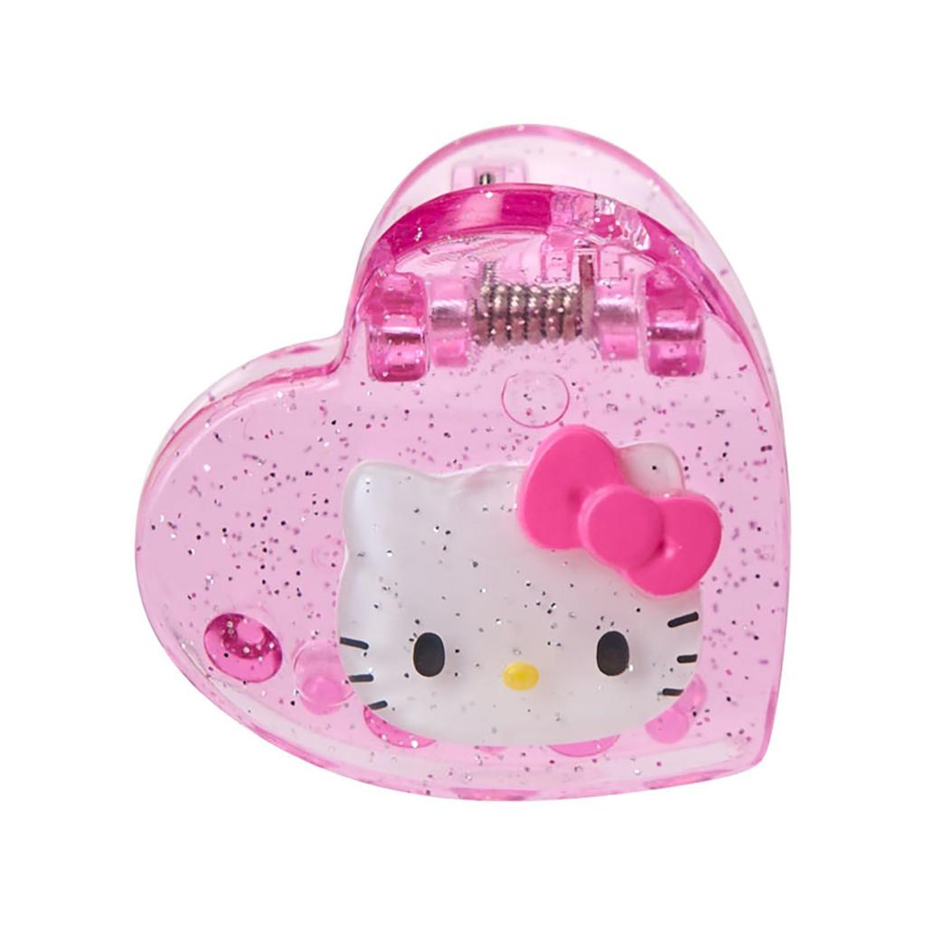 Sanrio Mini Hair Set of Hello ABS Suitable for ages 3 and Item 159069 Clips, 4, Kitty, Pink, Resin, up, No.