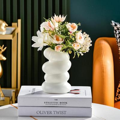 Vasă cu flori în spirală în stil european, ghiveci pentru interior, decorare pentru masă, vază cu flori din plastic, vază cu pampas, pentru birou, pentru birou.