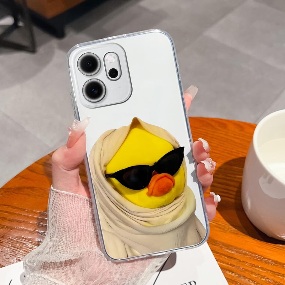 For Oppo Reno 14F 5G Phone Case Leisure Style Patterns Soft Silicone TPU Transparent Lightweight Cover For Oppo Reno14 F Capa