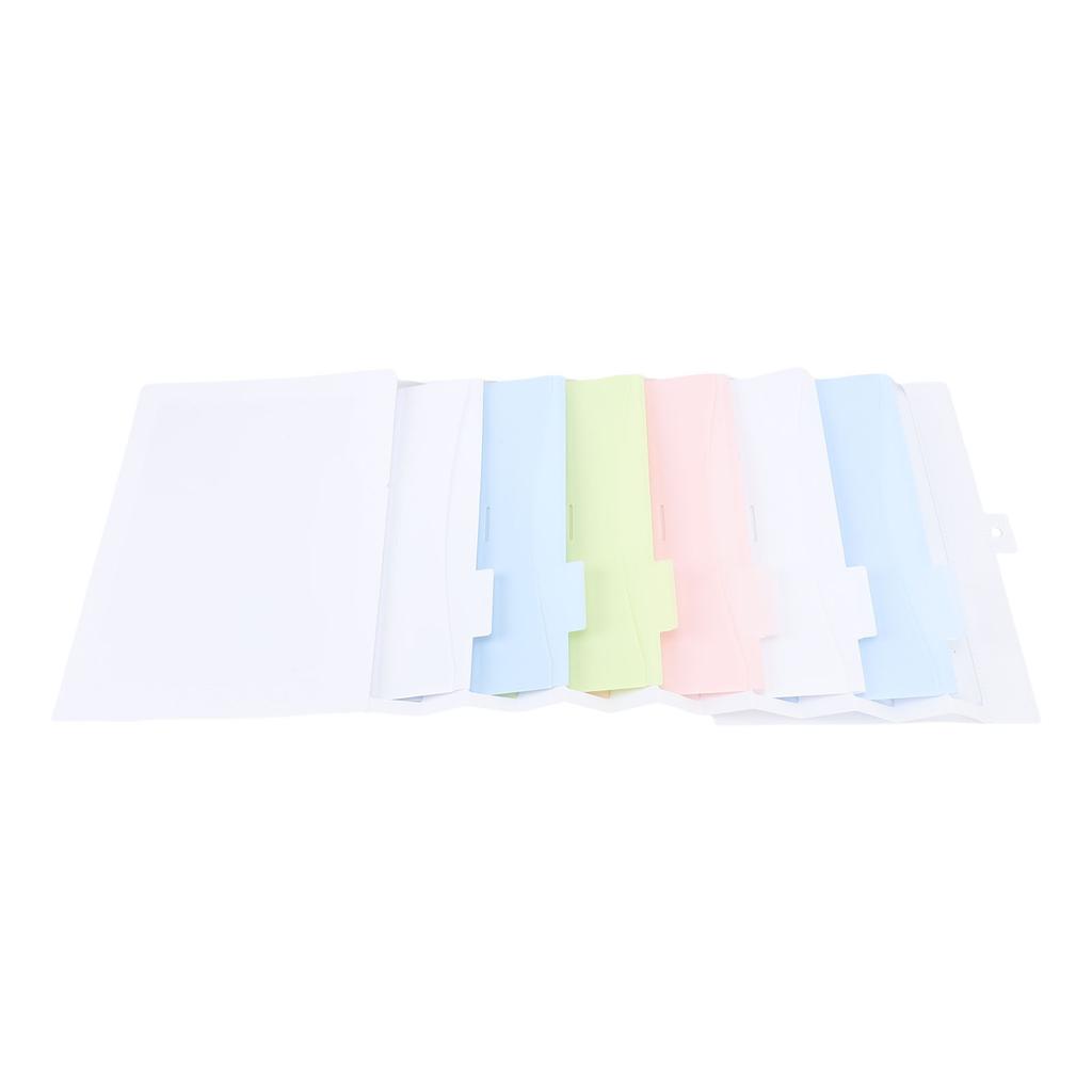 Multi Layer File Storage Bag 6 Colors Pocket Multifunctional Hanging File Folder for Family School Office Travel
