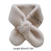 1Pc Plush Soft Scarf Warm Fur Collar Wind-resistant Clothing Accessories Skin-friendly Lace Pearl