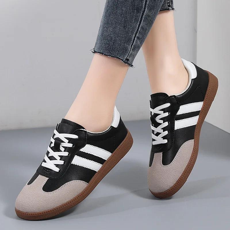 Women Sneakers Fashion Shoes Spring Trend Casual Flats Sneakers Female New Fashion Comfort White Vulcanized Platform Shoes 2026