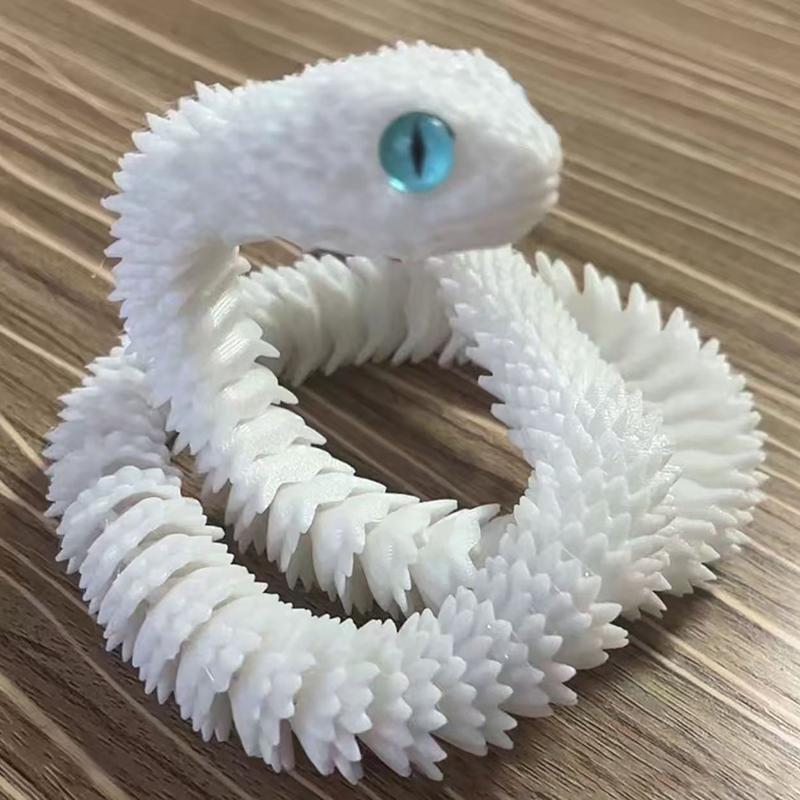 

3D-печатная змея, украшение для стола, аксессуары для декора комнаты, офисный стол, украшение, забавная игрушка