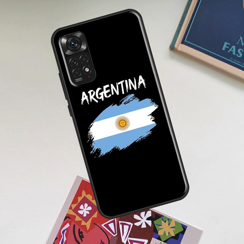 Argentina Flag Case For Xiaomi Redmi Note 12 Pro Plus 8 9 10 11 Pro 8T 9S 10S 11S 12S 9C 10A 10C 12C Cover
