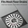 Floor Drain Core Shower Floor Strainer Cover Toilet Sewer Anti-Odor Plug Abs No Smell Bathroom Toilet Sewer Shower Drain