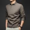 Men's 100% Cotton Long-Sleeve Polo Shirt