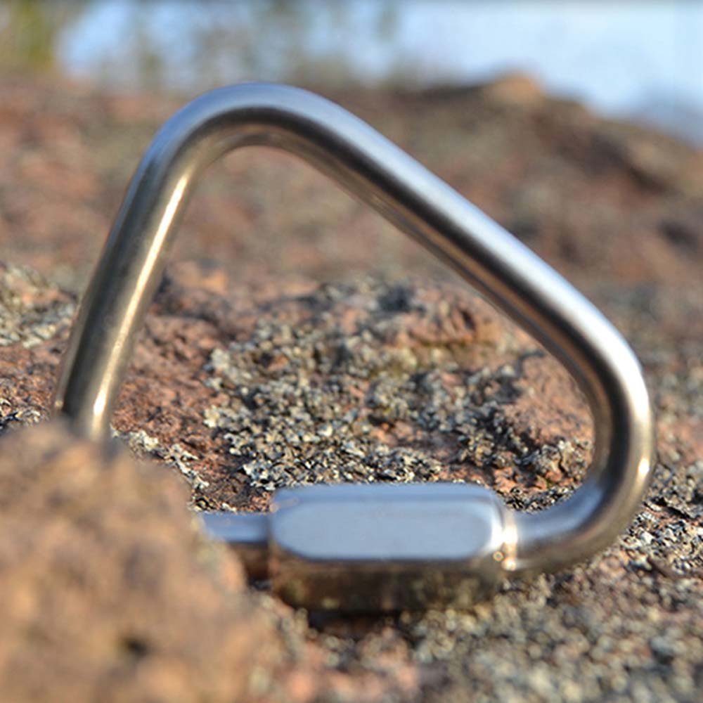 Buckle Mountaineering Snap Clip Fast Hook Triangle Carabiner Climbing Buckle Safety Connection Lock