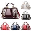 Retro European And American Patent Leather Bride Wedding Tote Bag Large Capacity Female Shoulder Messenger Bag