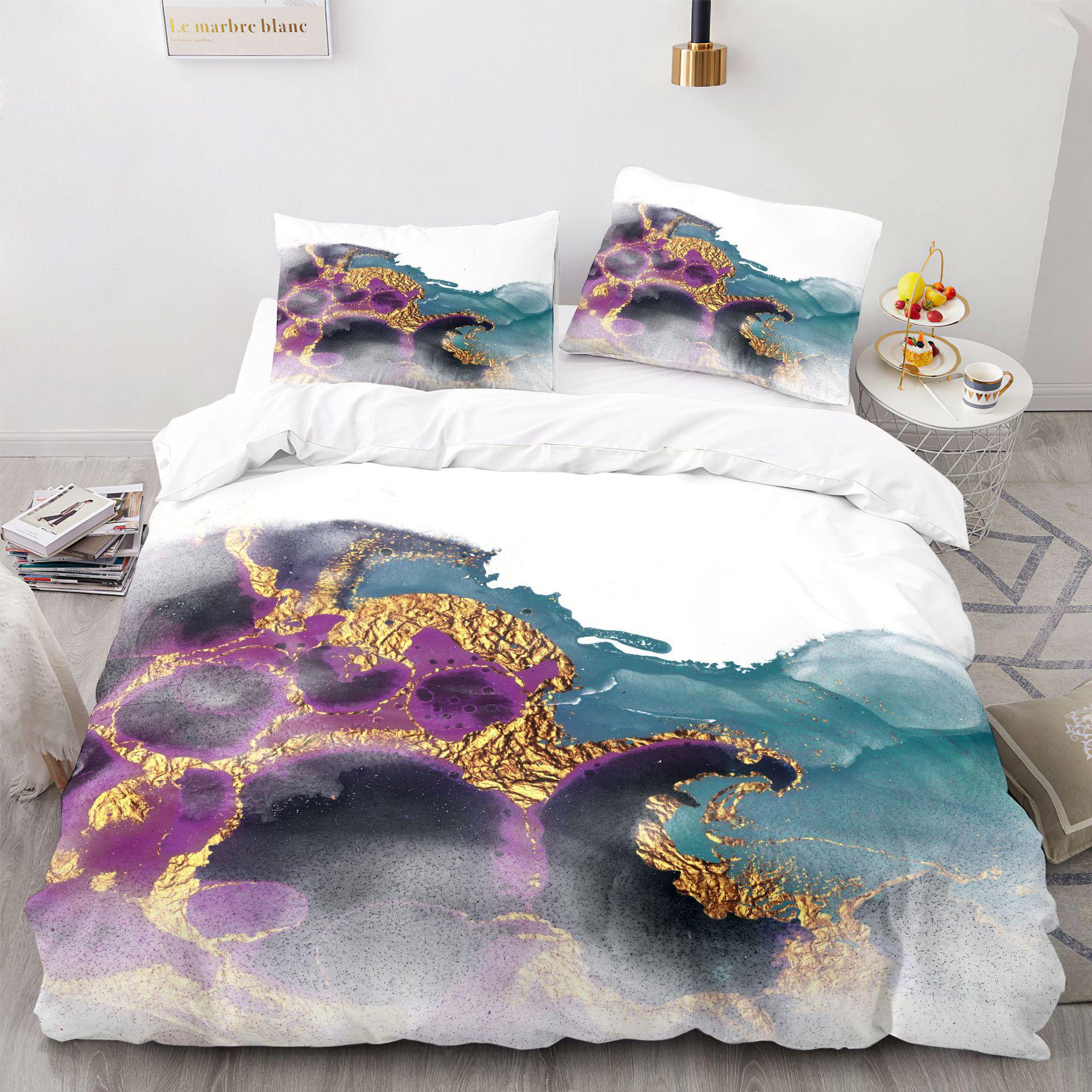 

Comfortable Stylish Pattern Duvet Cover Set With Duvet Cover And Pillowcases King Queen Twin Sizes For All Ages EU single(135x200cm)