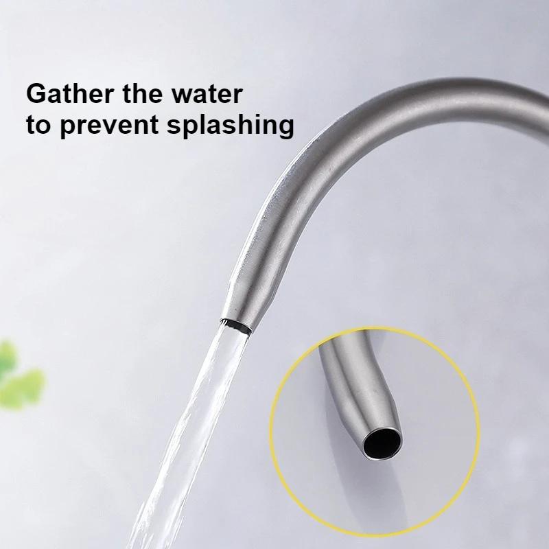 Single Handle Kitchen Filtered Faucet Stainless Steel Direct Direct Drinking Tap Single Cold Water Tap Household Sink Faucet