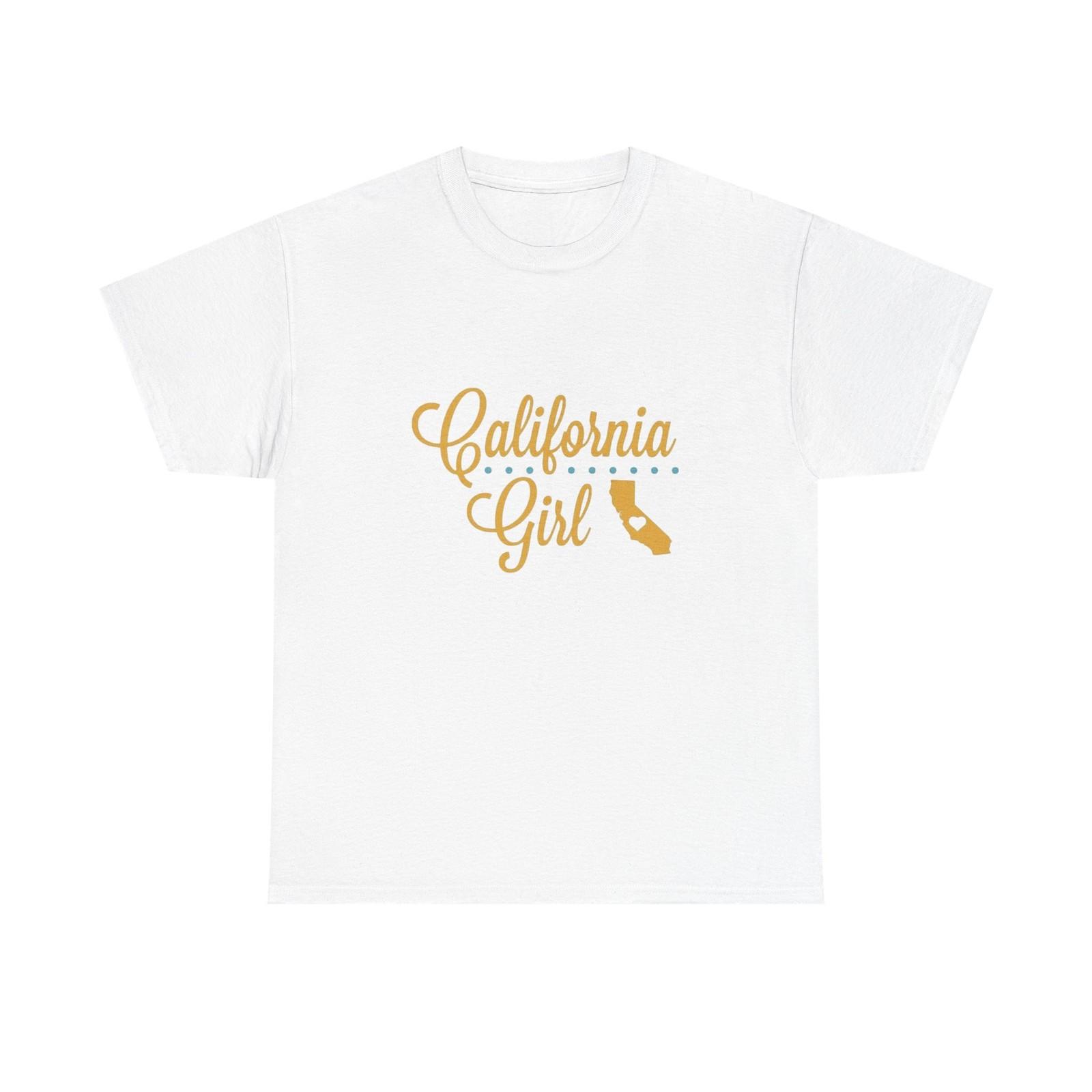 California Girl Retro Graphic T Shirt Unisex Heavy Cotton Tee S