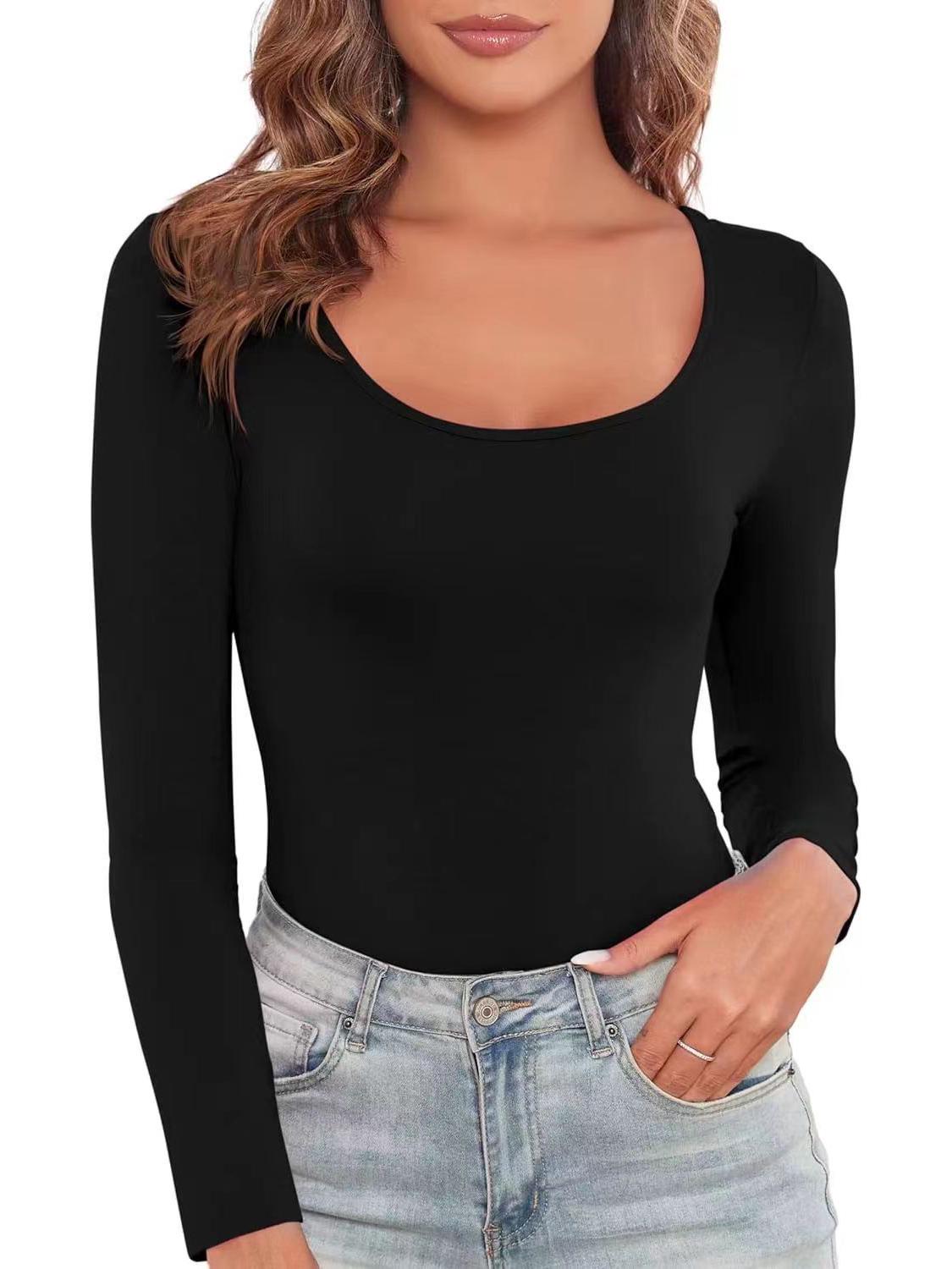 

Женский бесшовный комбинезон с длинным рукавом европейского и американского производства, корректирующий фигуру Medium