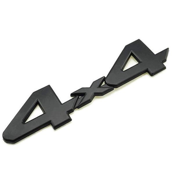 4-Piece Frosted Black ABS Door & Fender Letter Decals for Pickup Trucks