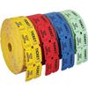 Playground Ticket Raffle Tickets Solid Color Lottery Ticket Universal Labels Roll  Party