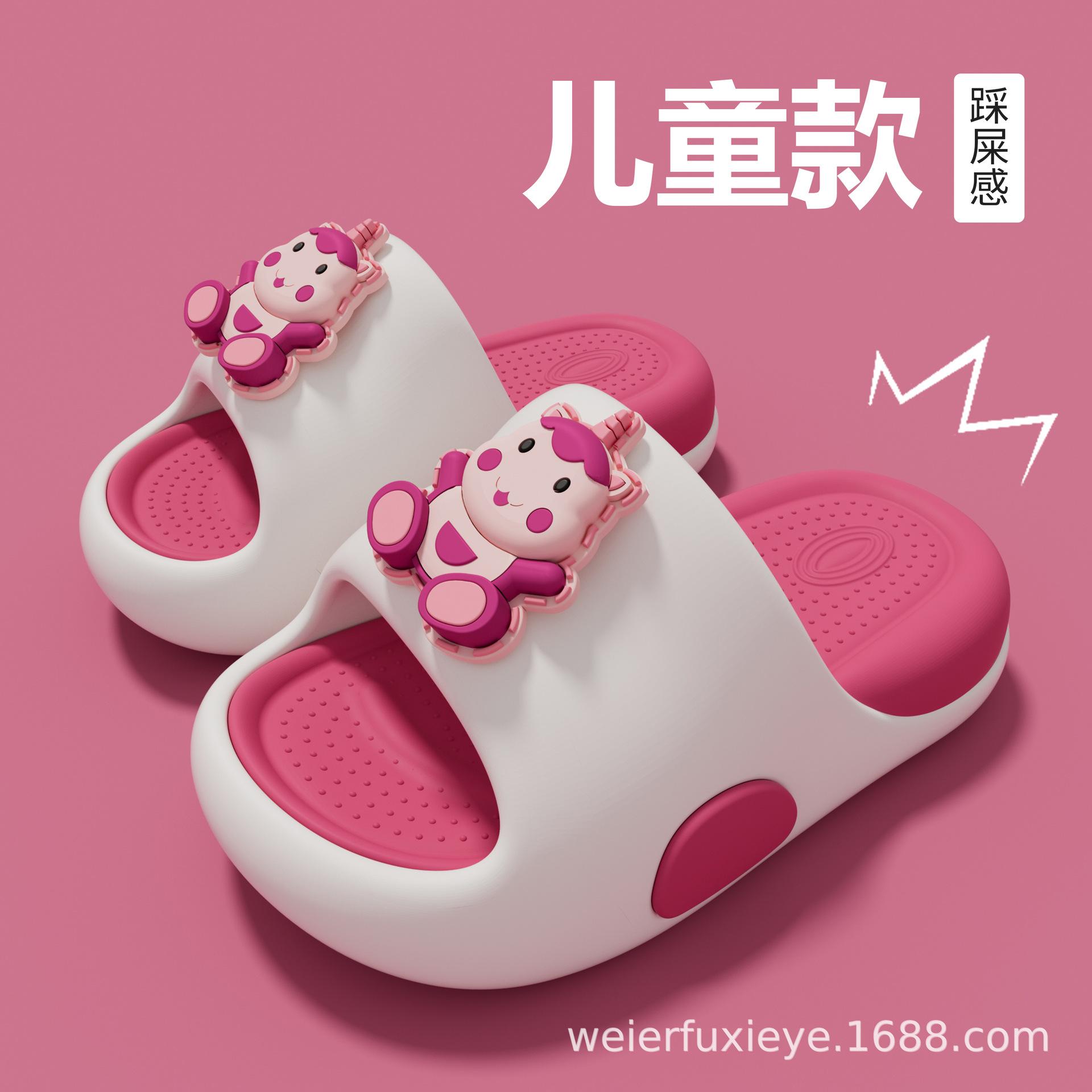 

Summer children s cute sandals for boys and girls, indoor and outdoor non-slip soft-soled beach slippers for toddlers and kids 34-35Code【Inner Length2