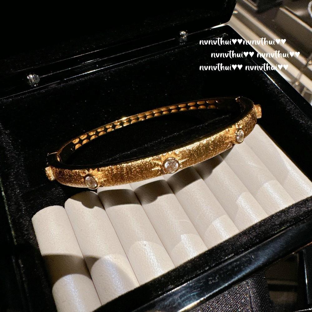 Vintage Italian Zircon Necklace and Nebula Gemstone Bangle Set