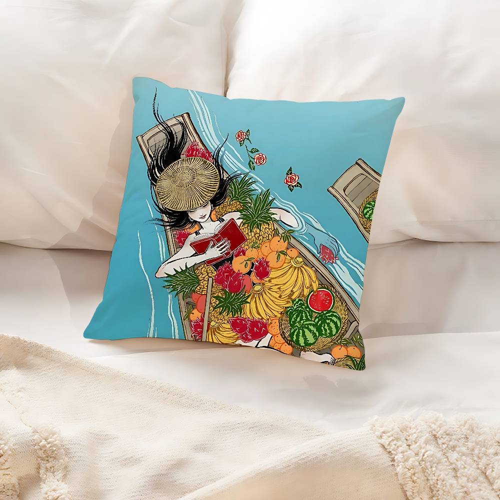 Japan Y-Yuko S-Shimizu Art Pillow Case Pillows For Cover Home Decor Items Living Room Decoration Cushion Covers