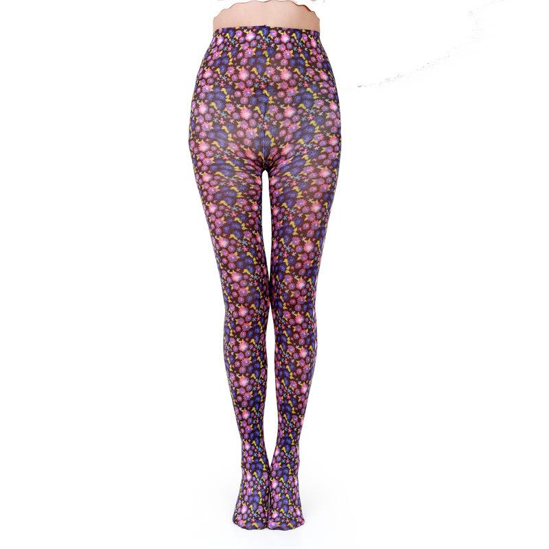 Jarné Letné Tenké Pančuchové Nohavice s Kvetinovou Potlačou Všestranné Pančuchy so Vzorom Motýľov Dámske Pančuchové Nohavice Pančuchový Tovar Proti Zatrhnutiu