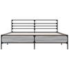 Grey Sonoma Bed Frame 160x200 cm Particleboard and Metal