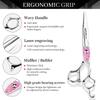 6.0-Inch Napsen Hairdressing Barber Scissors - Straight & Thinning Shears