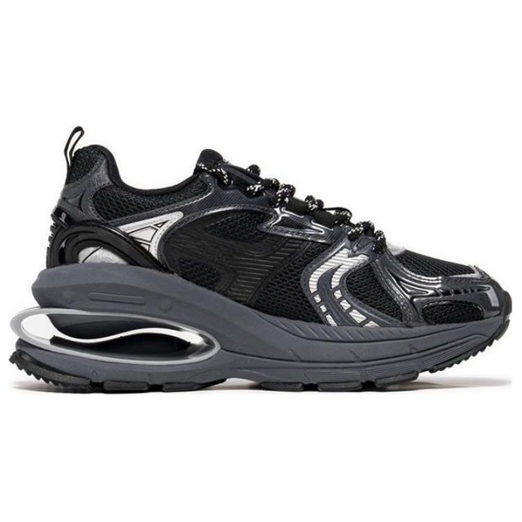Li Ning Project C+ Comfortable Shock Absorbing Durable Low Top Sneakers Women Sneakers Black Gray AGCT134-1