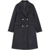 IEF Petite British Style Quilted Wool Coat