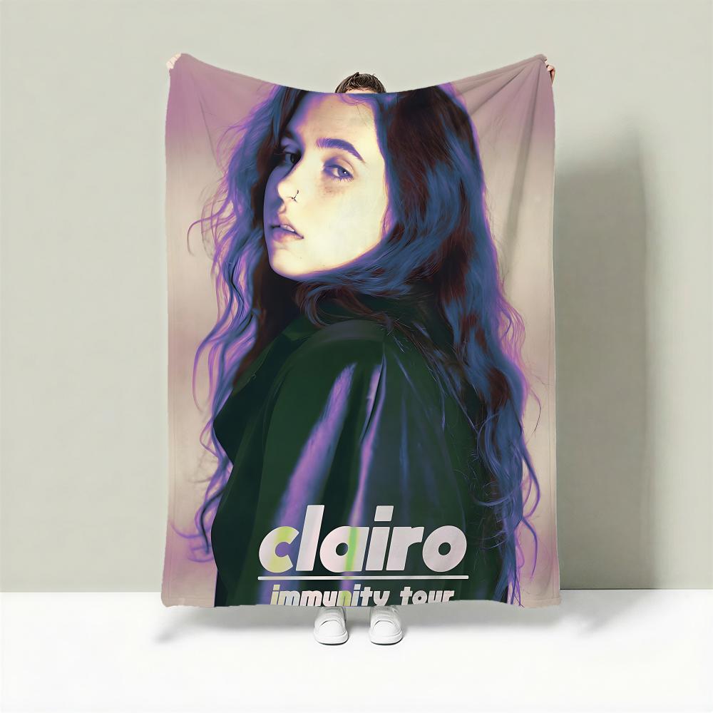 Singer C-Clairo Throw Lightweight 240g Flannel Blanket Soft Skin-friendly for Summer Cooling