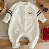 Real Shot Adorable Baby Knitted Jumpsuit - Stylish Winter Outfit for Babies, Perfect Parent-Child Look