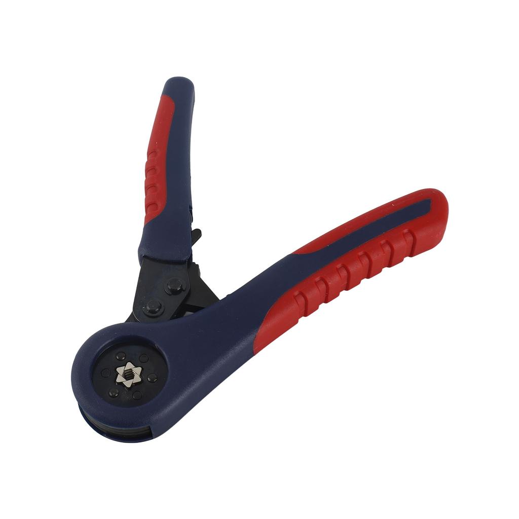 Ferrule Crimping Plier Self Adjustable Ergonomic Ratchet Wire Shrinkage Hand Tool