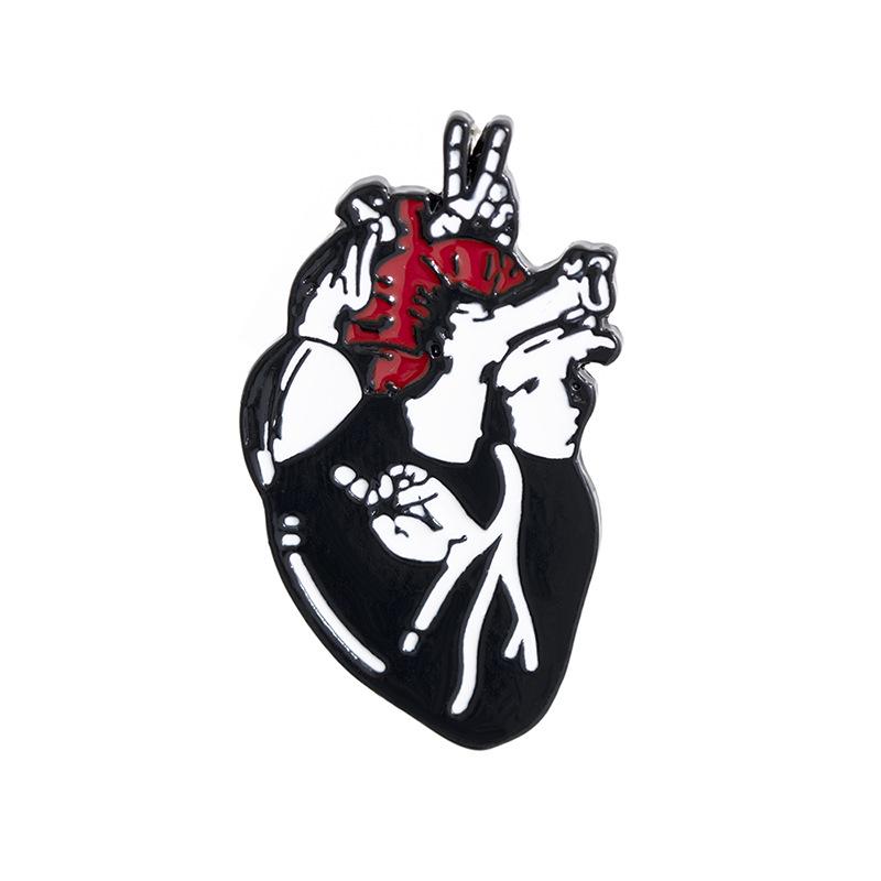 

Коллекция брошей в виде сердца: Европейские и американские аксессуары из сплава с эмалью и мультяшным дизайном