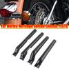 For Harley-Davidson Softail Heritage Classic EFI FLSTCI Custom EFI FXSTC Black Chrome Motorcycle Rear Swingarm Tube Covers