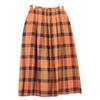 O’Neil of Dublin Checked long quilted skirt skirt 40 OrangeUsed