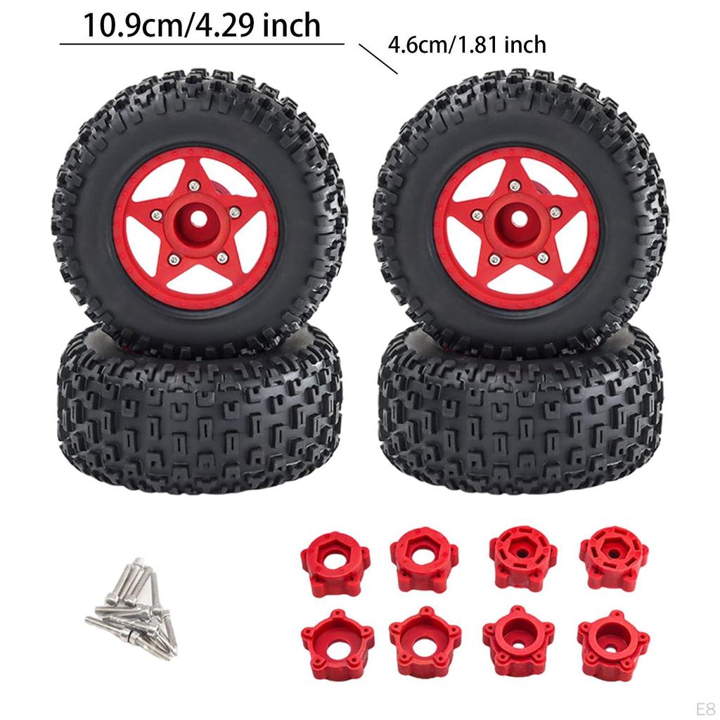 4 Pack of RC Wheel Rims for 1:8 and 1:10 Scale Models