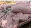 100% Washed Linen Duvet Cover And Pillowcases Natural France Flax Quilt Cover Breatherable Ultra Soft Farmhouse Bedding