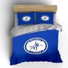 Millwall Lion Logo Blue Print Bedding Duvet Cover Set Duvet Cover Pillowcases  (1*Duvet Cover 2*Pillowcases, without duvet insert)
