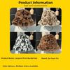 Retro Leopard Print Fisherman's Hat Leopard Print Autumn Winter Warm Hat  for Daily Wear