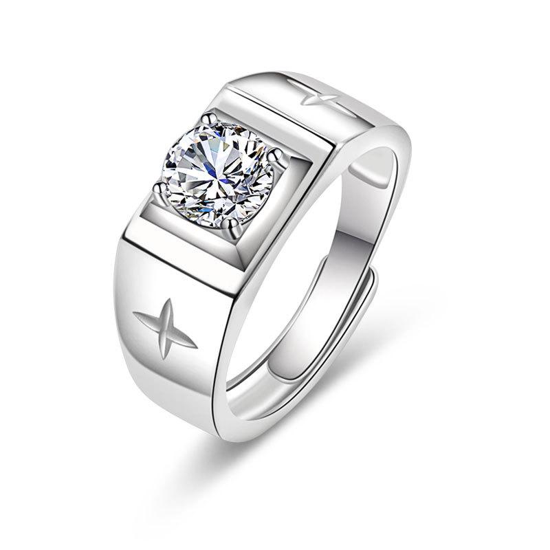 Unique and Personalized Differences with Personalised High-grade Sparkling and Glittering Classic Couple's Ring One Carat Ring Fashion Trends Ring