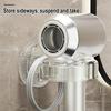 punch-free Hair Dryer Holder Wall Mounted Suction Cup Blow Dryer Storage Rack Hanger Styling Tool Organizer for Hotel Bathroom