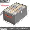 1-2Pcs Oxford Cloth Box Storage Partition Storage Basket Organizer for Underwear Foldable Clothes Boxes Organizers Clothing Home