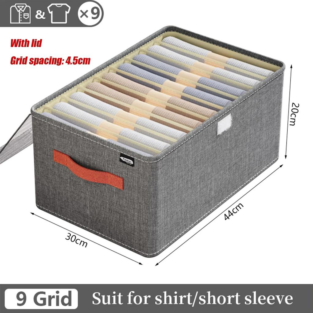 1-2Pcs Oxford Cloth Box Storage Partition Storage Basket Organizer for Underwear Foldable Clothes Boxes Organizers Clothing Home